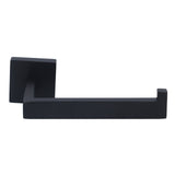 Stainless Steel Toilet Paper Holder Corrosion Resistance Tissue Rack for Bathroom Kitchen (Black) - Top-Down View