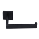 Stainless Steel Toilet Paper Holder Corrosion Resistance Tissue Rack for Bathroom Kitchen (Black)
