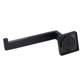 Stainless Steel Toilet Paper Holder Corrosion Resistance Tissue Rack for Bathroom Kitchen (Black) - Low Angle