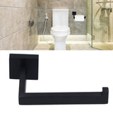 Stainless Steel Toilet Paper Holder Corrosion Resistance Tissue Rack for Bathroom Kitchen (Black) - Extra Image