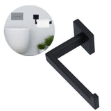 Stainless Steel Toilet Paper Holder Corrosion Resistance Tissue Rack for Bathroom Kitchen (Black) - Extra Image