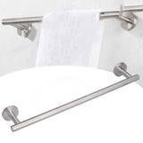 Wall Mounted Towel Bar Multifunctional 304 Stainless Steel Towel Rack for Bathroom Kitchen Laundry 45cm/17.7in