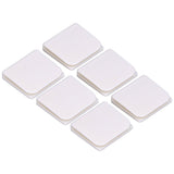 6Pcs/Set Shower Splash Curtain Clips White Self Adhesive 4.5x5cm for Home Bathroom Bedroom Living Room Kitchen - Front View