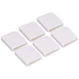6Pcs/Set Shower Splash Curtain Clips White Self Adhesive 4.5x5cm for Home Bathroom Bedroom Living Room Kitchen