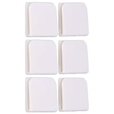 6Pcs/Set Shower Splash Curtain Clips White Self Adhesive 4.5x5cm for Home Bathroom Bedroom Living Room Kitchen - Extra Image