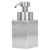 Foaming Soap Dispenser Stainless Steel Shower Gel Shampoo Dispenser with PP Pump Head for Bathroom Kitchen Laundry Room - Side View