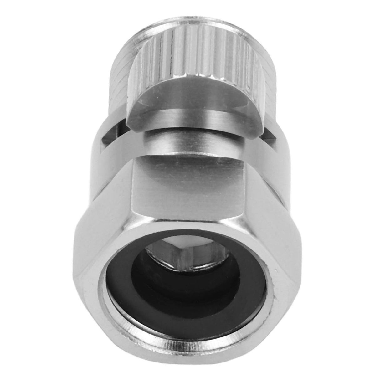 G1/2 Shower Head Sprayer Valve Brass Shut Off Valve Silver Water Control Valve for Home Bathroom