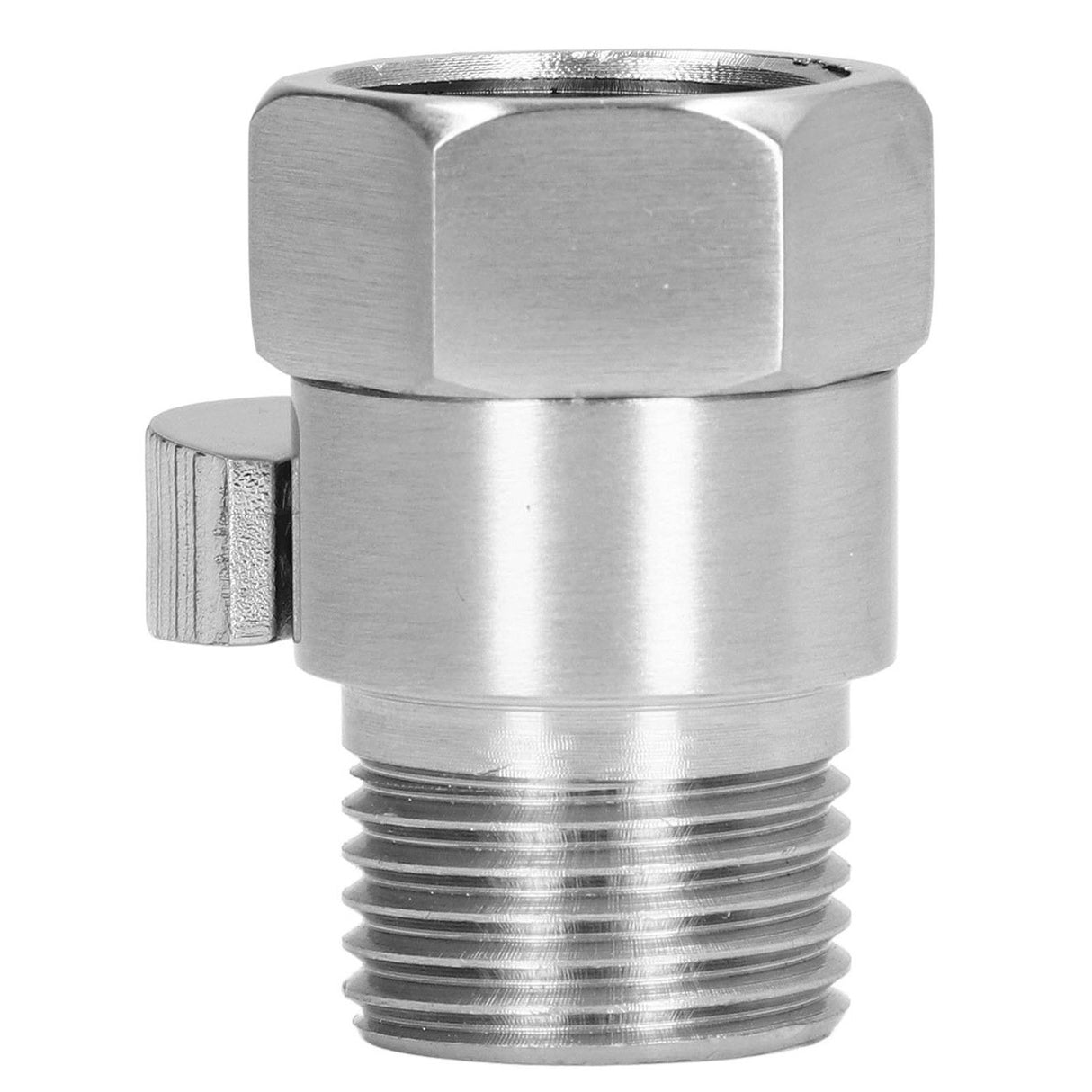 G1/2 Shower Head Sprayer Valve Brass Shut Off Valve Silver Water Control Valve for Home Bathroom