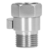 G1/2 Shower Head Sprayer Valve Brass Shut Off Valve Silver Water Control Valve for Home Bathroom