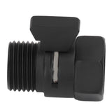 G1/2 Shut Off Valve Brass Water Control Valve Black Shower Head Sprayer Valve for Household Bathroom - Side View