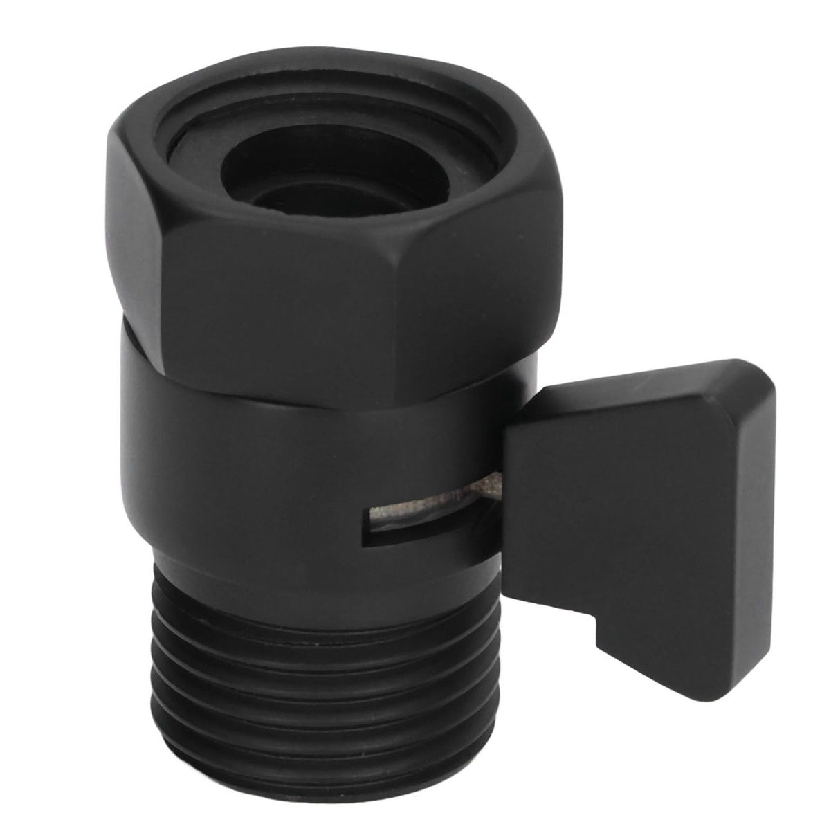G1/2 Shut Off Valve Brass Water Control Valve Black Shower Head Sprayer Valve for Household Bathroom