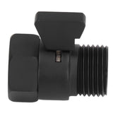 G1/2 Shut Off Valve Brass Water Control Valve Black Shower Head Sprayer Valve for Household Bathroom