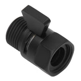 G1/2 Shut Off Valve Brass Water Control Valve Black Shower Head Sprayer Valve for Household Bathroom