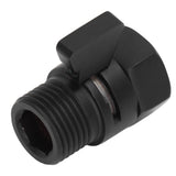 G1/2 Shut Off Valve Brass Water Control Valve Black Shower Head Sprayer Valve for Household Bathroom