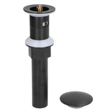 Sink Drain Stopper Copper Stainless Steel Wash Basin Sink Drain Bathroom Accessory for Kitchen - Front View