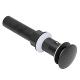 Sink Drain Stopper Copper Stainless Steel Wash Basin Sink Drain Bathroom Accessory for Kitchen - Side View