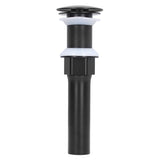 Round Popup Sink Drain Copper Stainless Steel Drain Stopper with Filter Basket Bathroom Accessory for Household
