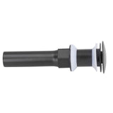 Round Popup Sink Drain Copper Stainless Steel Drain Stopper with Filter Basket Bathroom Accessory for Household - Front View