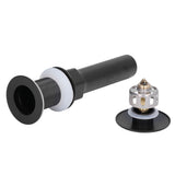 Round Popup Sink Drain Copper Stainless Steel Drain Stopper with Filter Basket Bathroom Accessory for Household