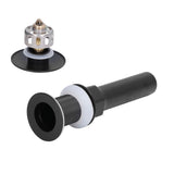 Round Popup Sink Drain Copper Stainless Steel Drain Stopper with Filter Basket Bathroom Accessory for Household