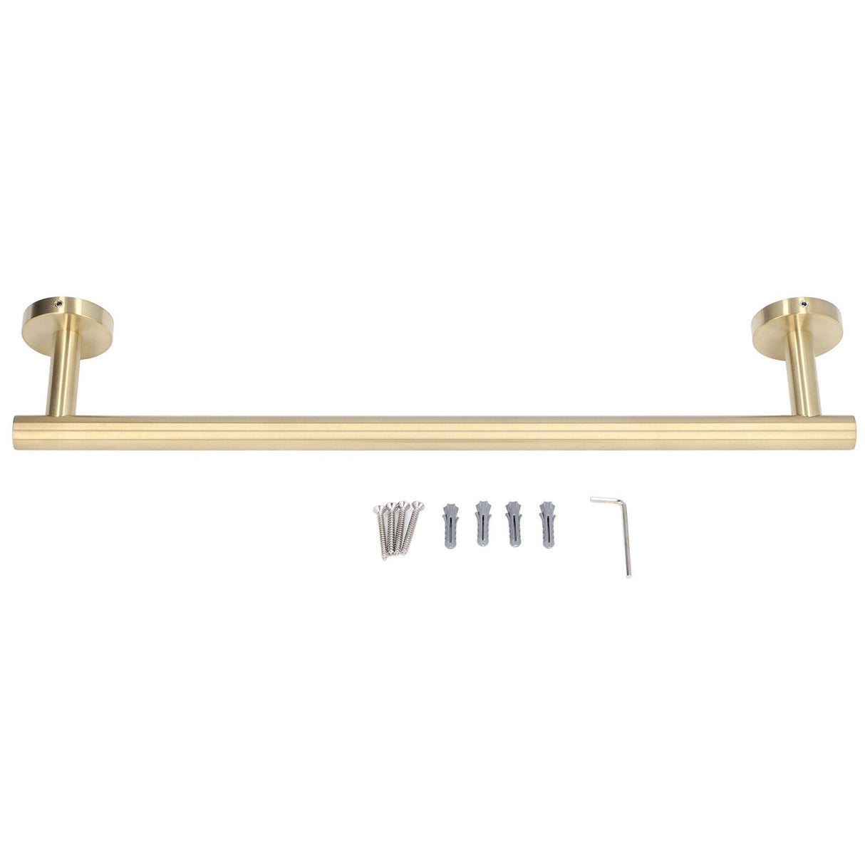 Gold Towel Bar Approx 17.7in 304 Stainless Steel 11lbs Maximum Load Rustproof Corrosion Resistant Bathroom Towel Bar