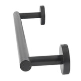 Towel Bar 304 Stainless Steel 45cm Matte Black Nail Free Punch Single Rod Towel Rack Hardware Pendant - Top-Down View