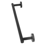 Towel Bar 304 Stainless Steel 45cm Matte Black Nail Free Punch Single Rod Towel Rack Hardware Pendant