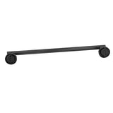 Towel Bar 304 Stainless Steel 45cm Matte Black Nail Free Punch Single Rod Towel Rack Hardware Pendant