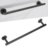 Towel Bar 304 Stainless Steel 45cm Matte Black Nail Free Punch Single Rod Towel Rack Hardware Pendant - Extra Image