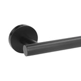 Towel Bar 304 Stainless Steel 45cm Matte Black Nail Free Punch Single Rod Towel Rack Hardware Pendant