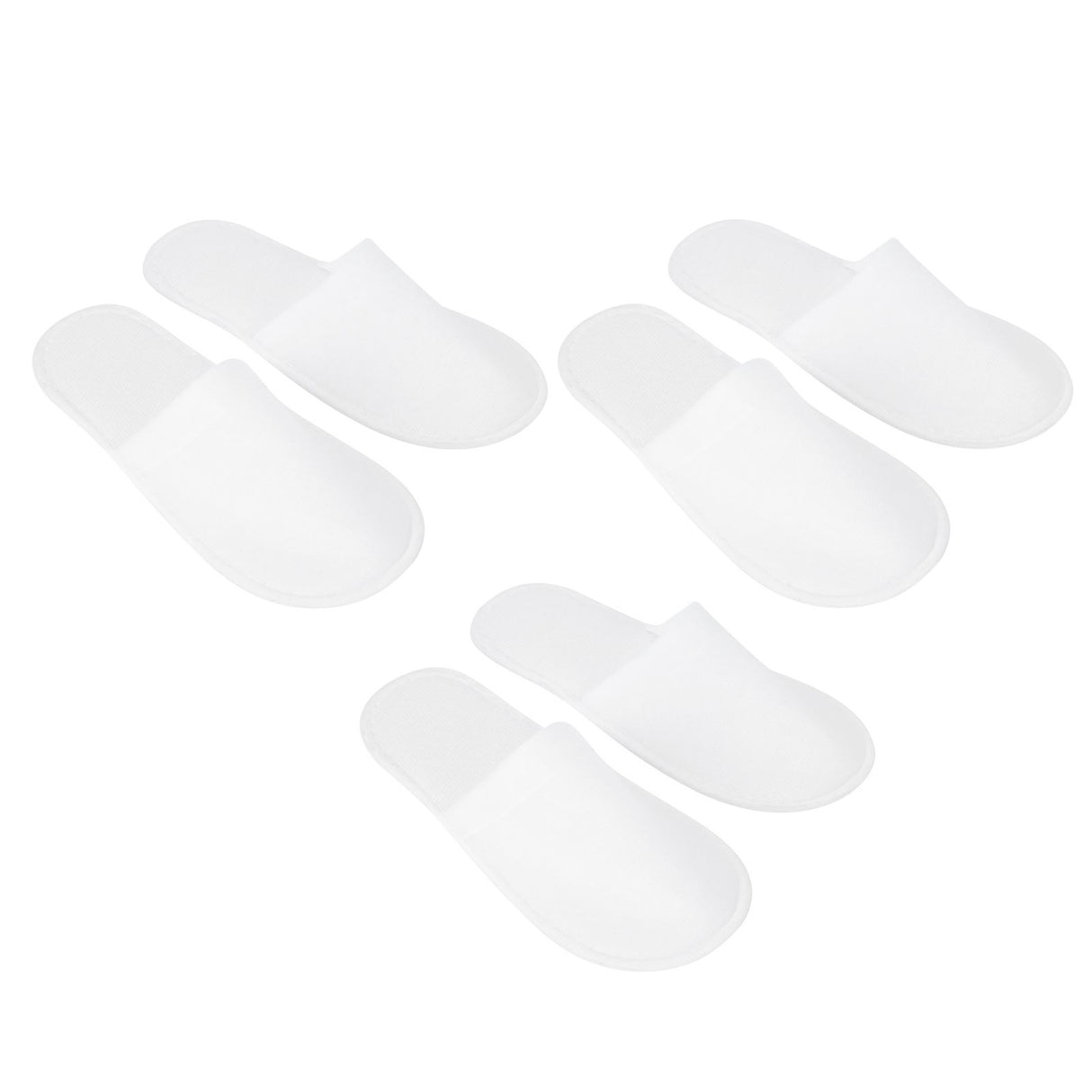 50 Pair White Disposable Slippers Hotel Slippers Anti Slip Spa Centre Travel Slippers for Outdoor Guest Room