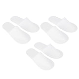 50 Pair White Disposable Slippers Hotel Slippers Anti Slip Spa Centre Travel Slippers for Outdoor Guest Room - Side View