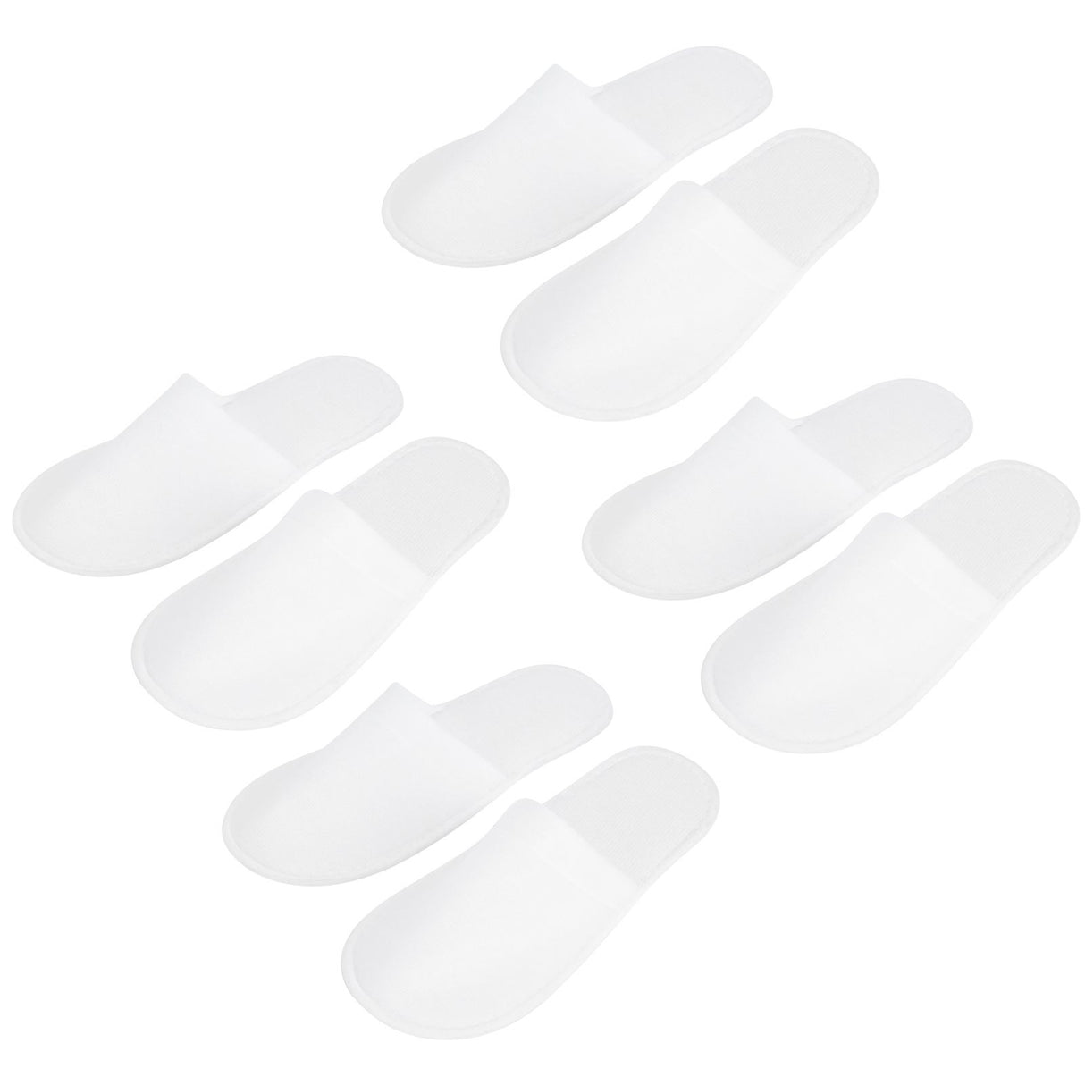 50 Pair White Disposable Slippers Hotel Slippers Anti Slip Spa Centre Travel Slippers for Outdoor Guest Room