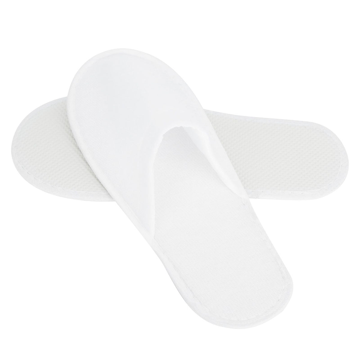 50 Pair White Disposable Slippers Hotel Slippers Anti Slip Spa Centre Travel Slippers for Outdoor Guest Room