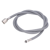 G1/2 1.5m Pull Out Faucet Hose Nylon Braid PVC Flexible Faucet Hose Replacement for Kitchen Bathroom
