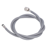 G1/2 1.5m Pull Out Faucet Hose Nylon Braid PVC Flexible Faucet Hose Replacement for Kitchen Bathroom