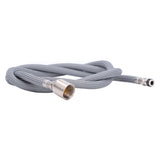 G1/2 1.5m Pull Out Faucet Hose Nylon Braid PVC Flexible Faucet Hose Replacement for Kitchen Bathroom