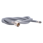 G1/2 1.5m Pull Out Faucet Hose Nylon Braid PVC Flexible Faucet Hose Replacement for Kitchen Bathroom