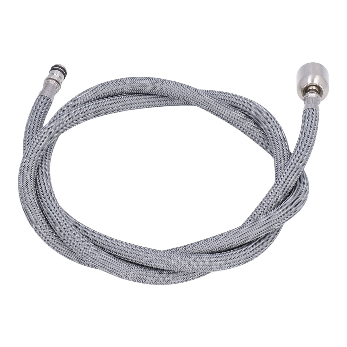 G1/2 1.5m Pull Out Faucet Hose Nylon Braid PVC Flexible Faucet Hose Replacement for Kitchen Bathroom