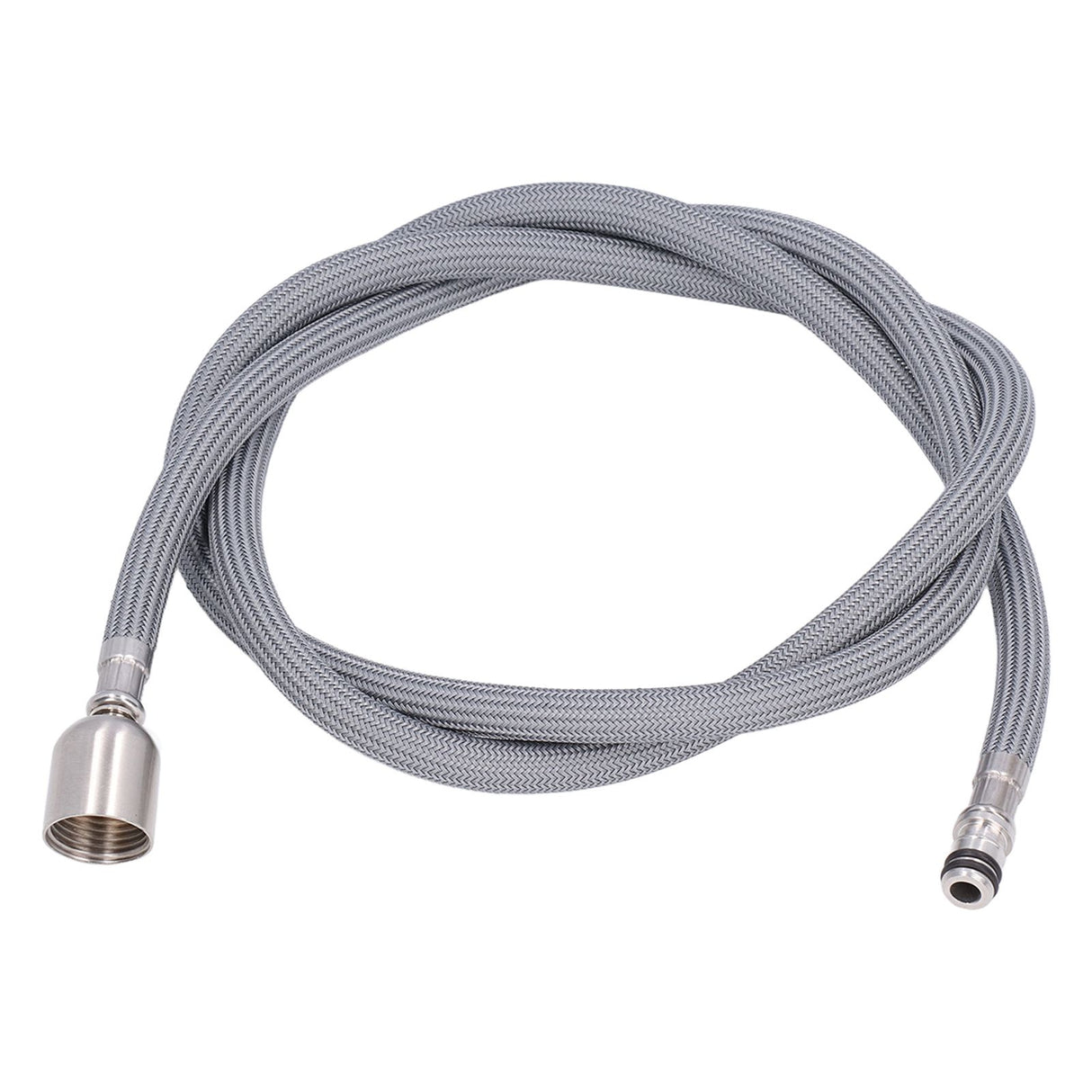 G1/2 1.5m Pull Out Faucet Hose Nylon Braid PVC Flexible Faucet Hose Replacement for Kitchen Bathroom