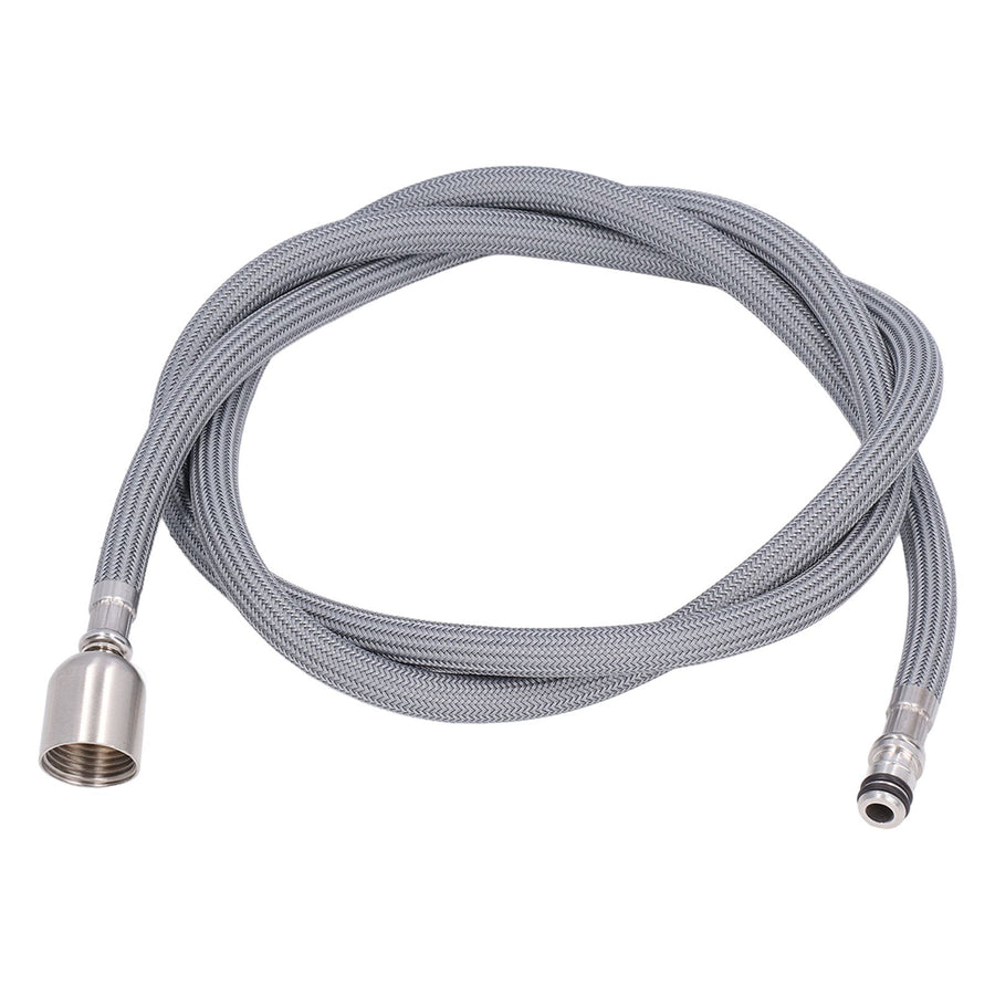 G1/2 1.5m Pull Out Faucet Hose Nylon Braid PVC Flexible Faucet Hose Replacement for Kitchen Bathroom