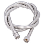 Stainless Steel Shower Hose Explosion Proof G1/2 Shower Head Hose for Bathroom Silver 1.5m/4.9ft