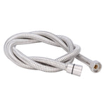 Stainless Steel Shower Hose Explosion Proof G1/2 Shower Head Hose for Bathroom Silver 1.5m/4.9ft