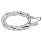 Stainless Steel Shower Hose Explosion Proof G1/2 Shower Head Hose for Bathroom Silver 1.5m/4.9ft
