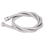 Stainless Steel Shower Hose Explosion Proof G1/2 Shower Head Hose for Bathroom Silver 1.5m/4.9ft
