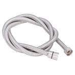 Stainless Steel Shower Hose Explosion Proof G1/2 Shower Head Hose for Bathroom Silver 1.5m/4.9ft