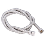 Stainless Steel Shower Hose Explosion Proof G1/2 Shower Head Hose for Bathroom Silver 1.5m/4.9ft - Rear View