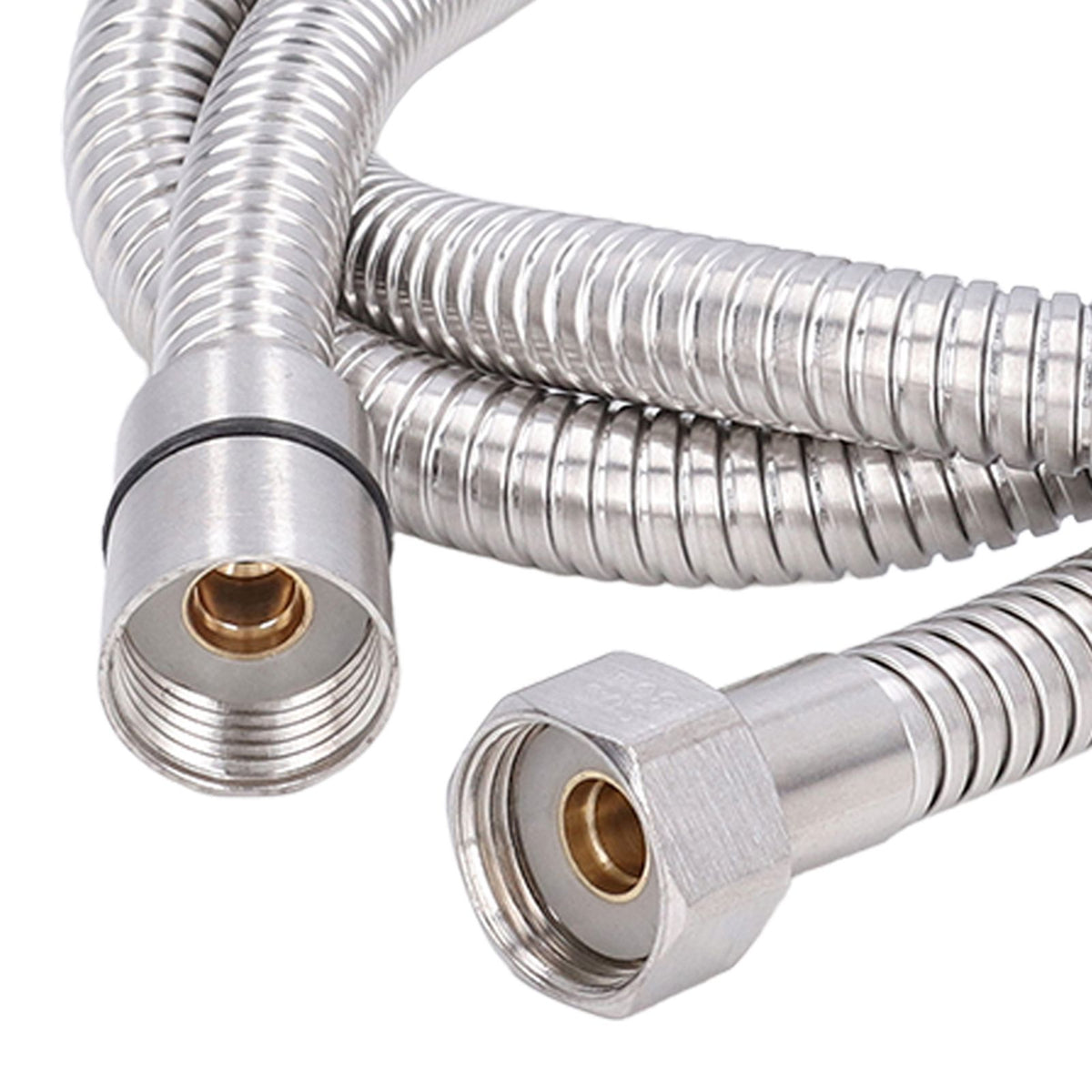 Stainless Steel Shower Hose Explosion Proof G1/2 Shower Head Hose for Bathroom Silver 1.5m/4.9ft