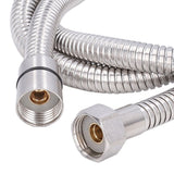 Stainless Steel Shower Hose Explosion Proof G1/2 Shower Head Hose for Bathroom Silver 1.5m/4.9ft