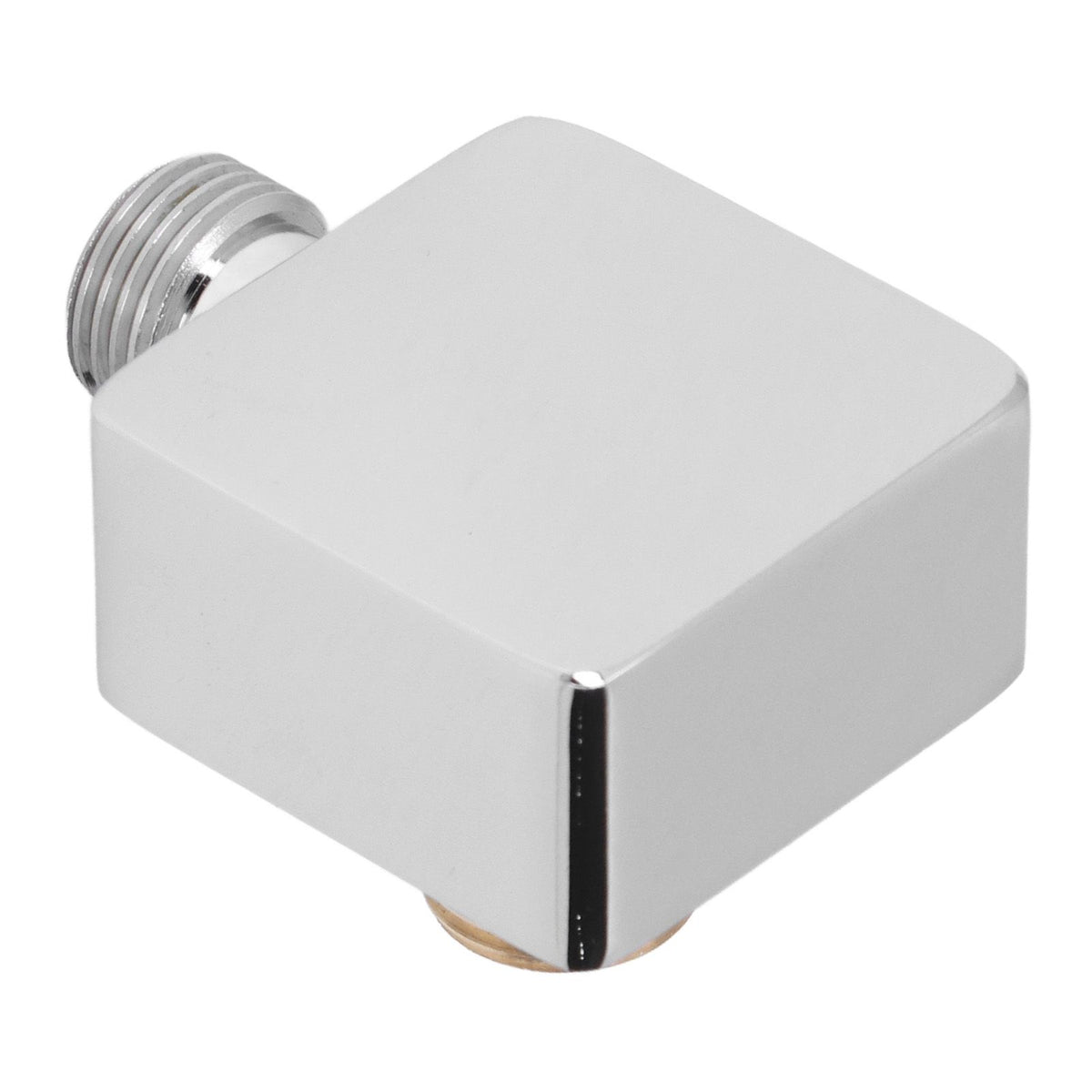 Quadrate Shower Elbow Chrome Finish Wall Mounted G1/2 Full Copper Male Female Universal Wall Elbow for Hand Held Shower